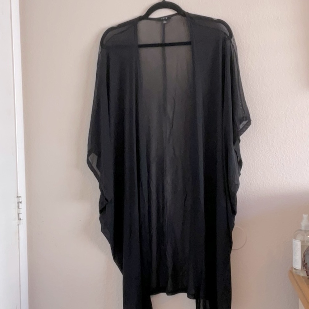 Sheer Black Kimono